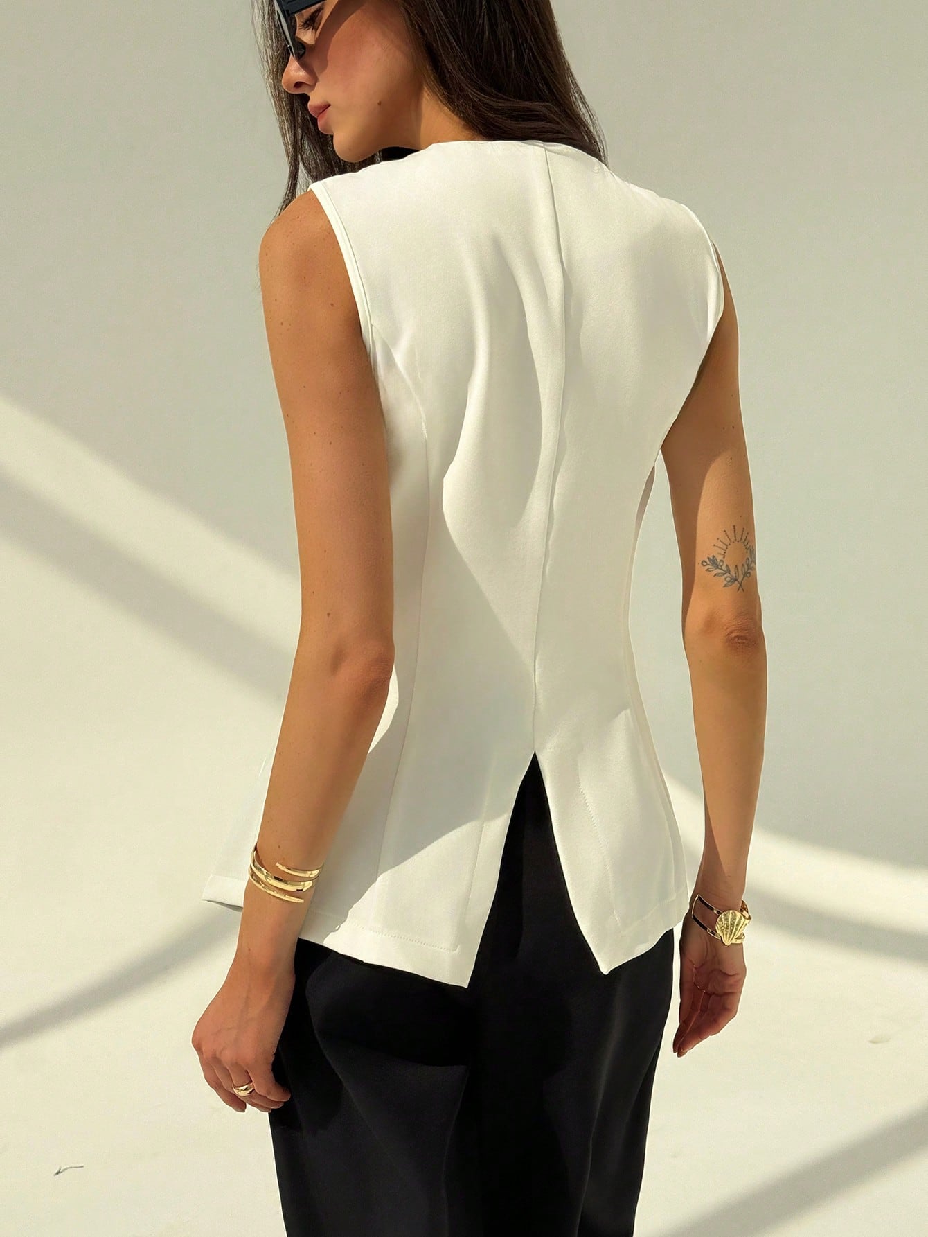 ESSENZA Vest Metalen Decor Blazer