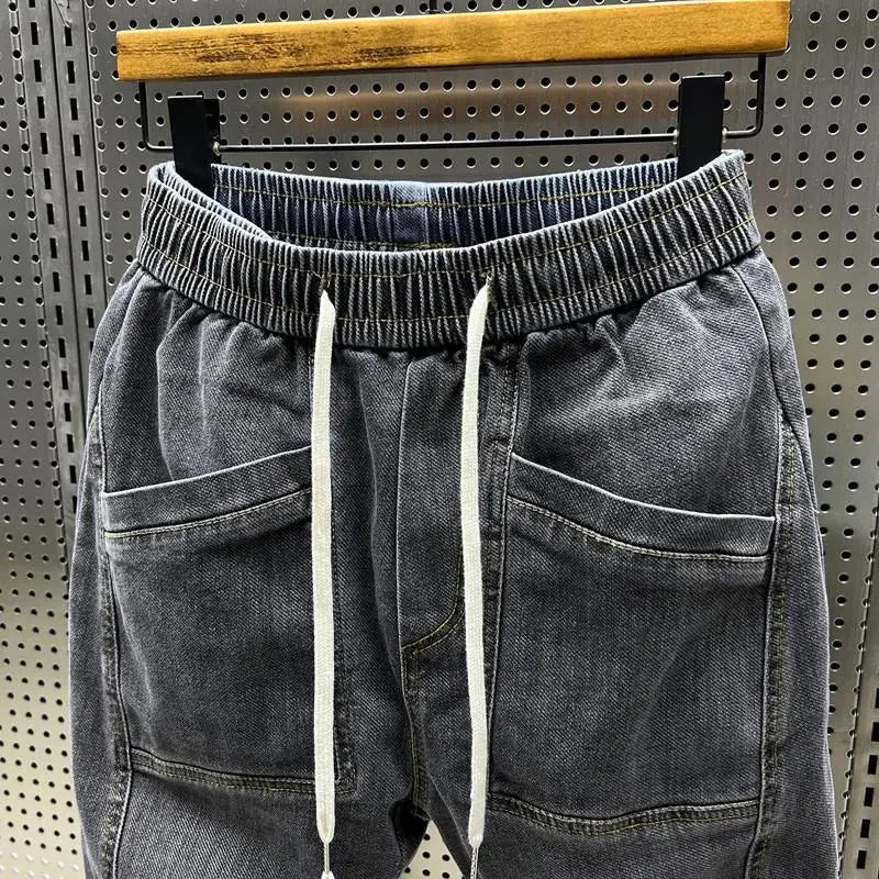CHILLO – Stads Denim Joggingbroek