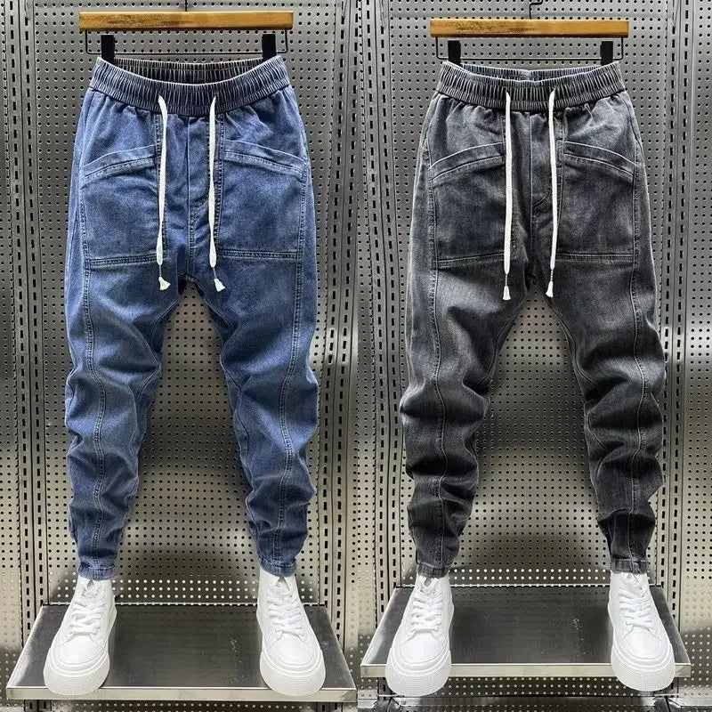 CHILLO – Stads Denim Joggingbroek