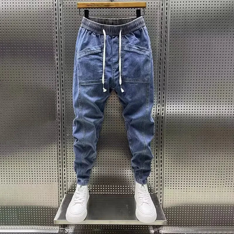 CHILLO – Stads Denim Joggingbroek